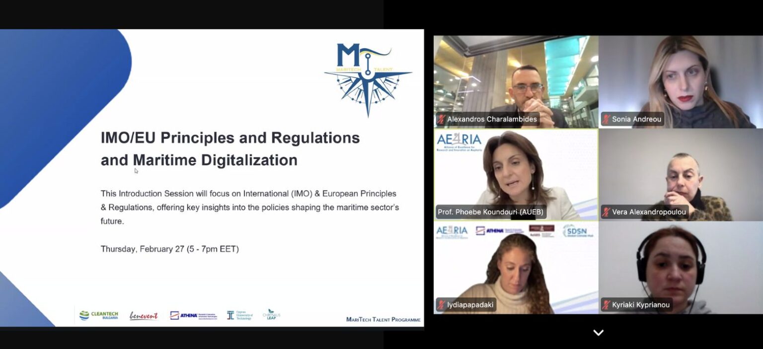 First MariTechEU Online Training: A New Era of Intrapreneurship for Maritime Professionals